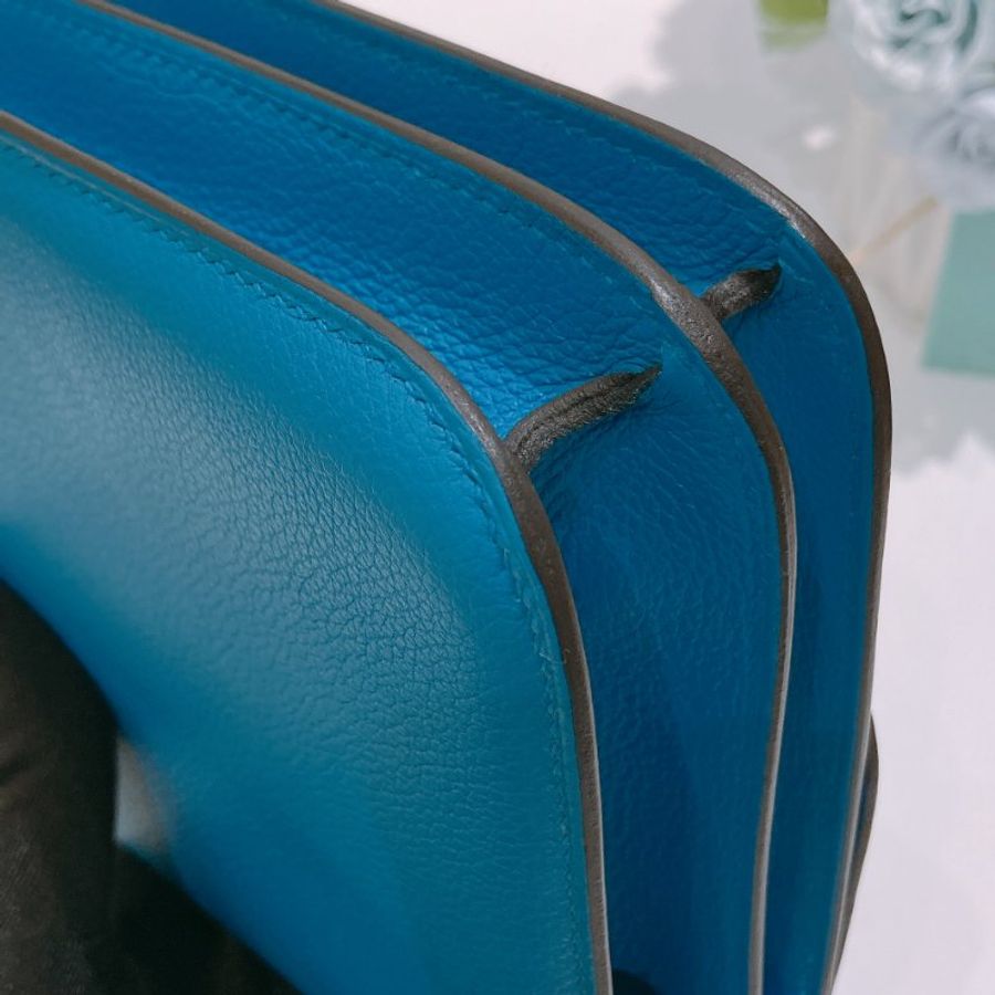 TW4927 Hermes 愛馬仕 迷你康康 坦桑尼亞藍 金扣Mini Constance B3 Bleu Zanzibar x GHW-7