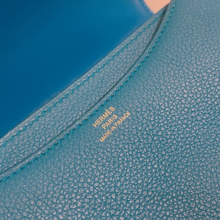 TW4927 Hermes 愛馬仕 迷你康康 坦桑尼亞藍 金扣Mini Constance B3 Bleu Zanzibar x GHW-13