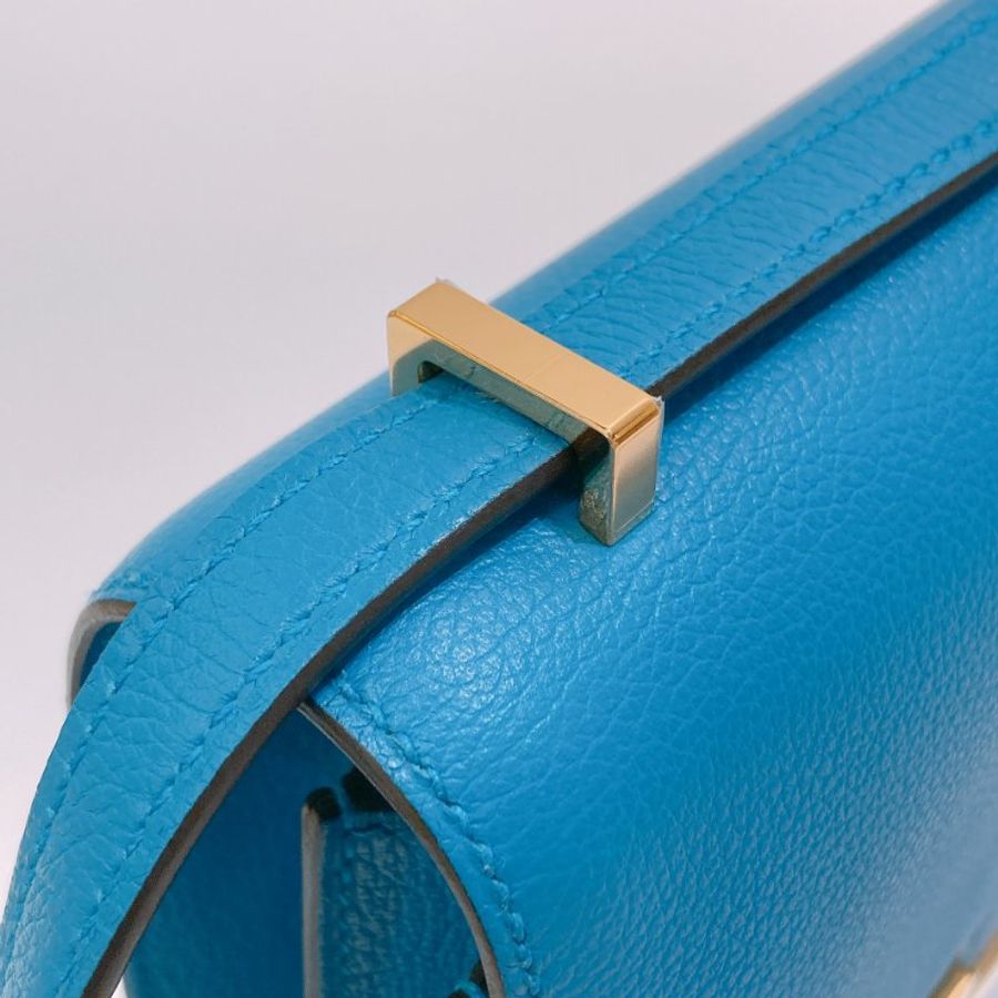 TW4927 Hermes 愛馬仕 迷你康康 坦桑尼亞藍 金扣Mini Constance B3 Bleu Zanzibar x GHW-15
