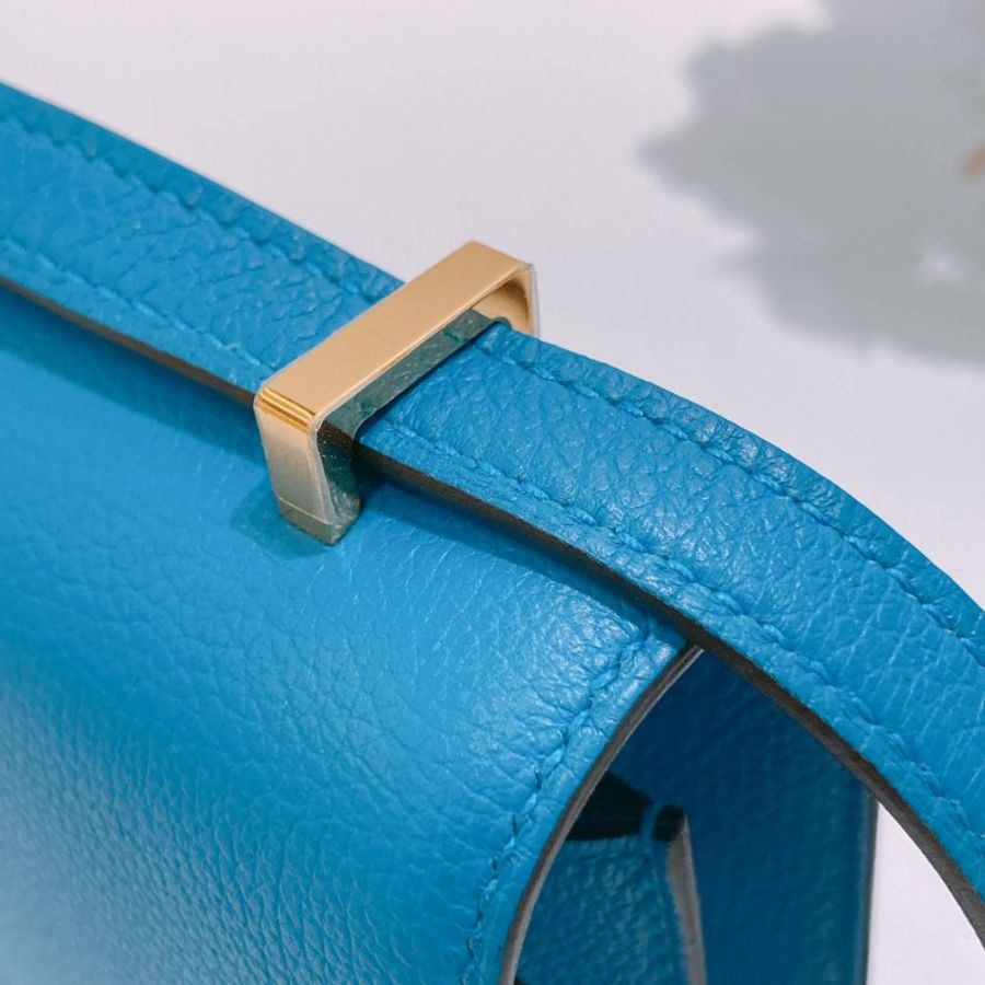 TW4927 Hermes 愛馬仕 迷你康康 坦桑尼亞藍 金扣Mini Constance B3 Bleu Zanzibar x GHW-16