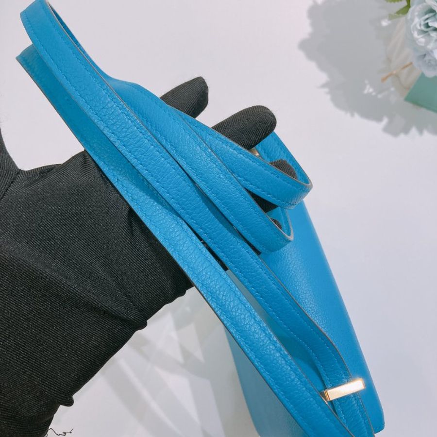 TW4927 Hermes 愛馬仕 迷你康康 坦桑尼亞藍 金扣Mini Constance B3 Bleu Zanzibar x GHW-17