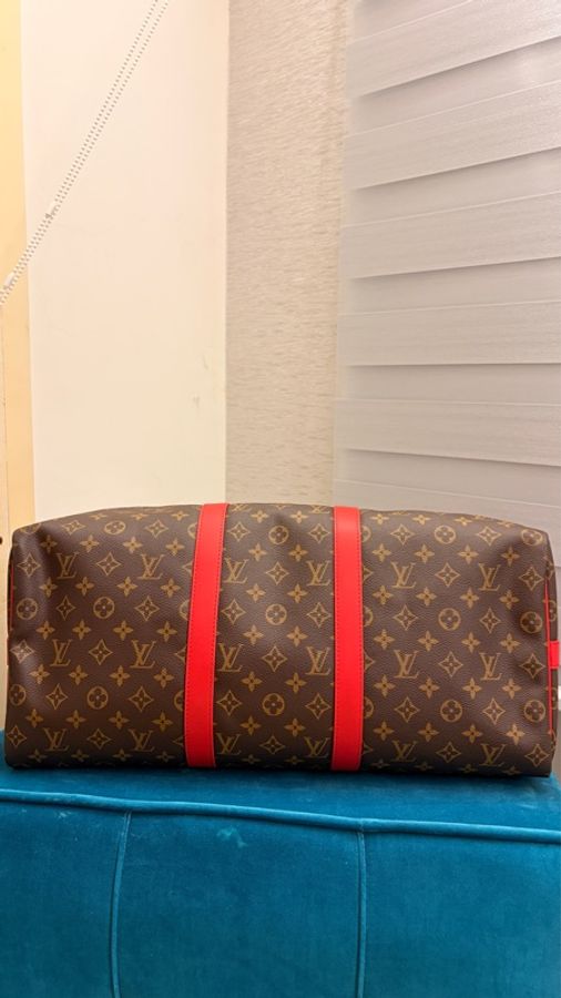 LV Keepall 50 紅色 稀有款-1