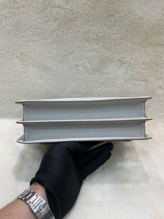 Hermes Roulis 23奶灰色銀扣豬鼻袋 C stamp-11