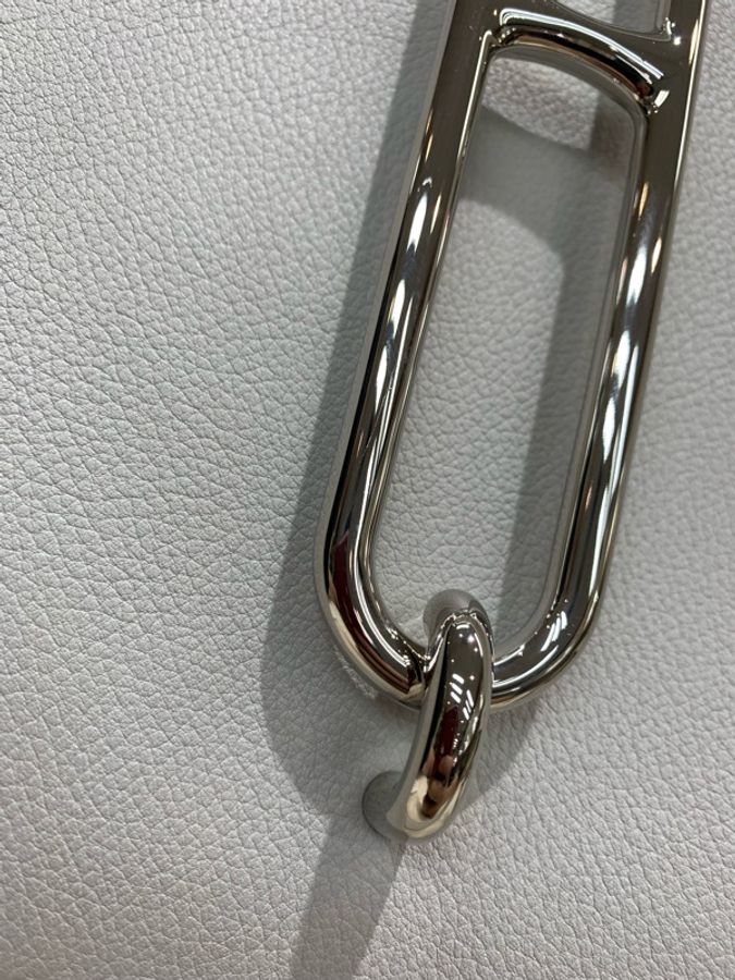 Hermes Roulis 23奶灰色銀扣豬鼻袋 C stamp-34