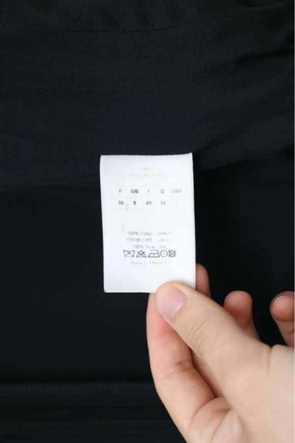 Dior黑色收腰两口袋上衣外套-16