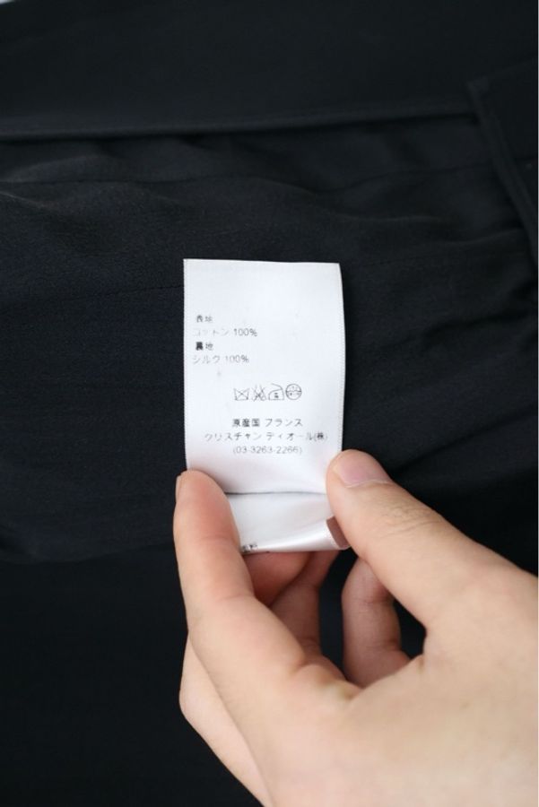 Dior黑色收腰两口袋上衣外套-17
