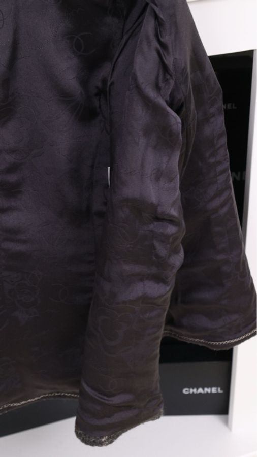 Chanel 08年伦敦系列灰色格纹拉链外套-16