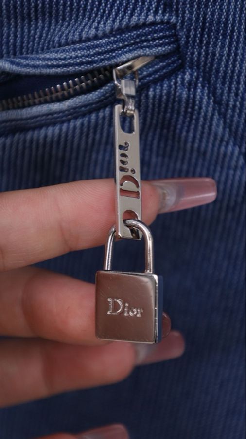 Dior 04年春夏蓝色丹宁牛仔四口袋马甲长裤套装-25