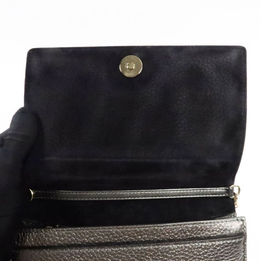Dior 牛皮皮革Wallet On Cahin手拿包-12