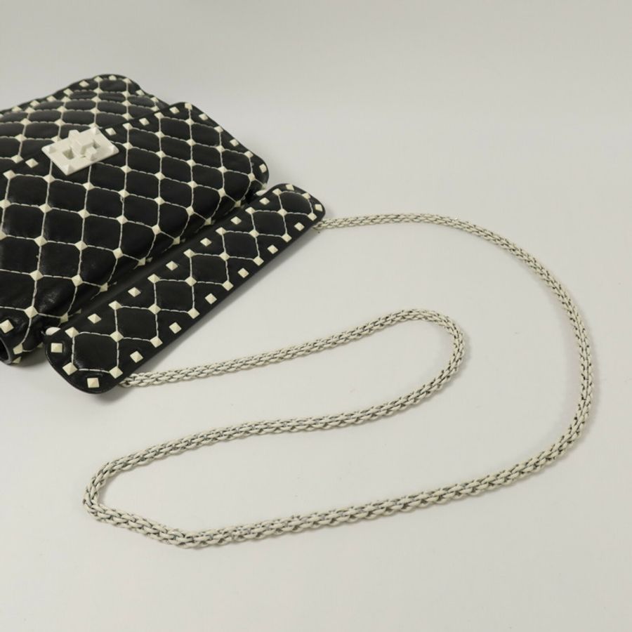 Valentino 牛皮皮革Rockstud Spike手挽肩背兩用袋-11