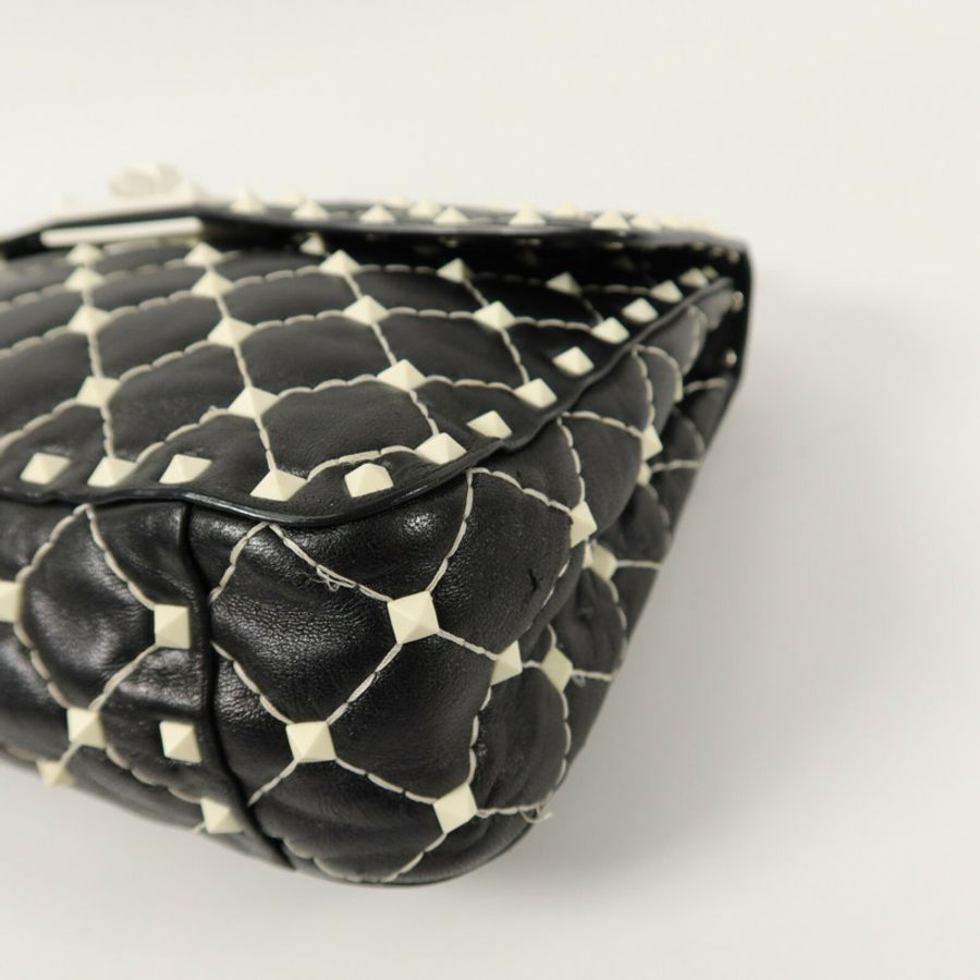 Valentino 牛皮皮革Rockstud Spike手挽肩背兩用袋-12