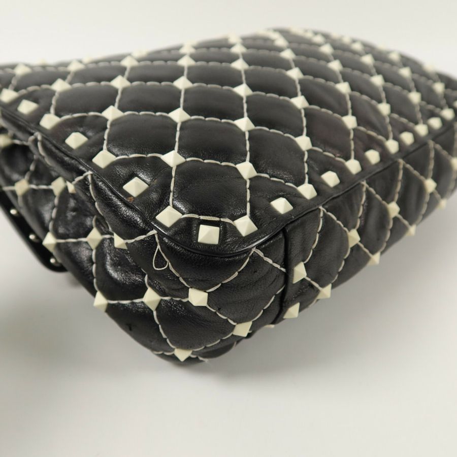 Valentino 牛皮皮革Rockstud Spike手挽肩背兩用袋-15