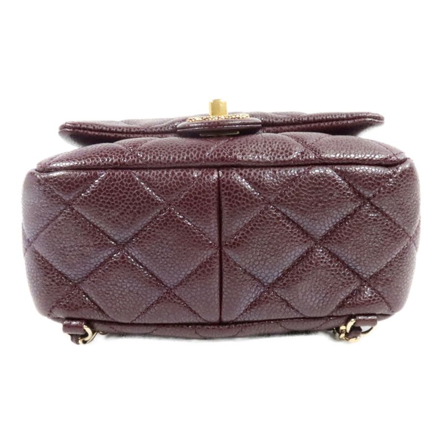 CHANEL 牛皮皮革Backpack鏈帶背包-3