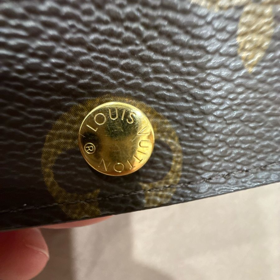 Louis Vuitton 粉色豆豆長夾改金屬扣-19