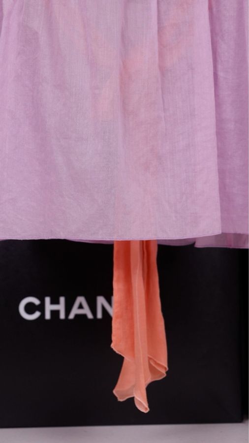 Chanel 07年粉紫色收腰背心吊带-24