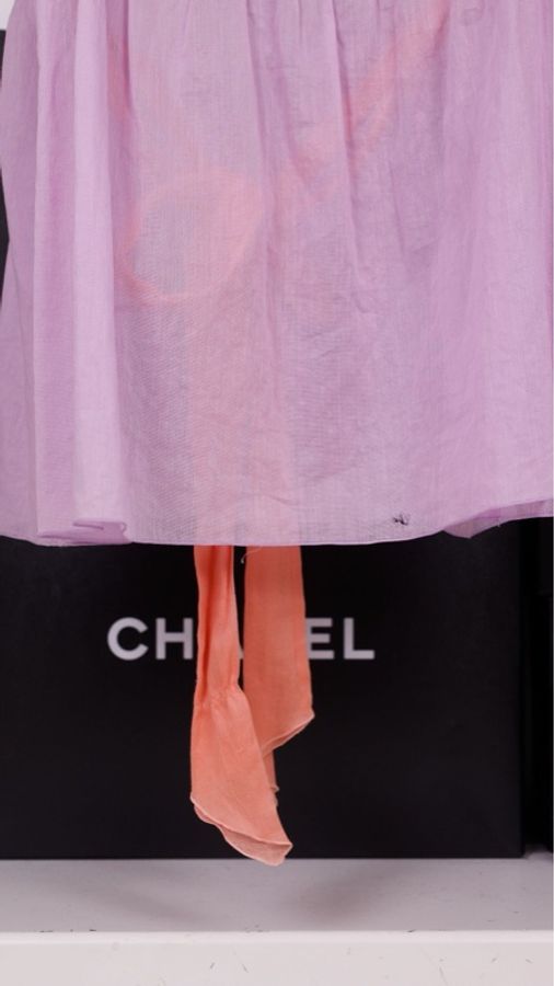 Chanel 07年粉紫色收腰背心吊带-25