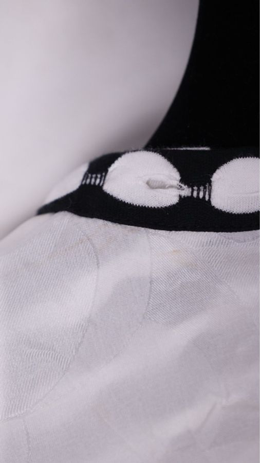 Chanel 24S秀款黑白波点拼接衬衫娃娃领花花钻扣长袖连衣裙外套领口可拆卸-10