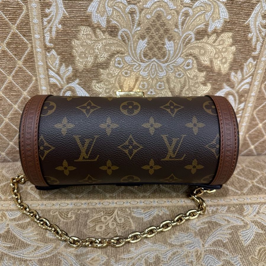 LV 原花金釦Papillon Trunk肩斜背包M57835-4