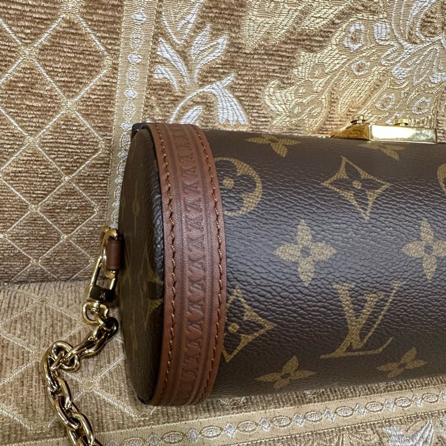 LV 原花金釦Papillon Trunk肩斜背包M57835-5