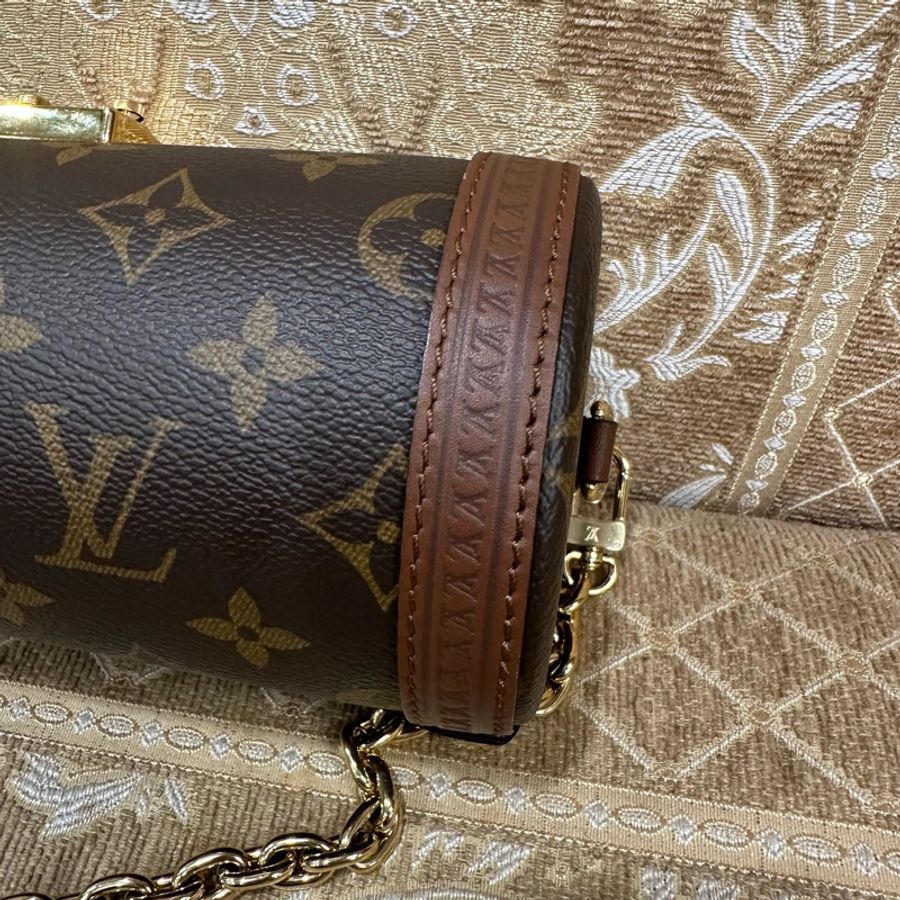 LV 原花金釦Papillon Trunk肩斜背包M57835-6
