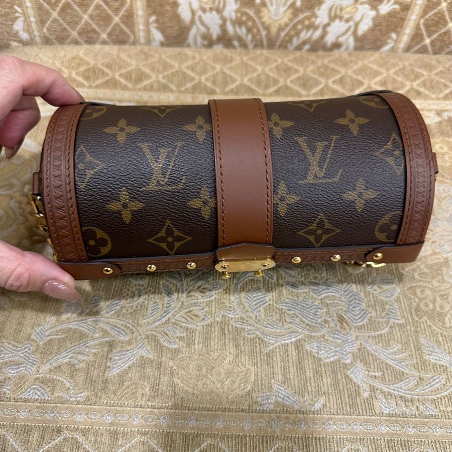 LV 原花金釦Papillon Trunk肩斜背包M57835-7