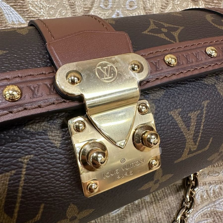 LV 原花金釦Papillon Trunk肩斜背包M57835-10