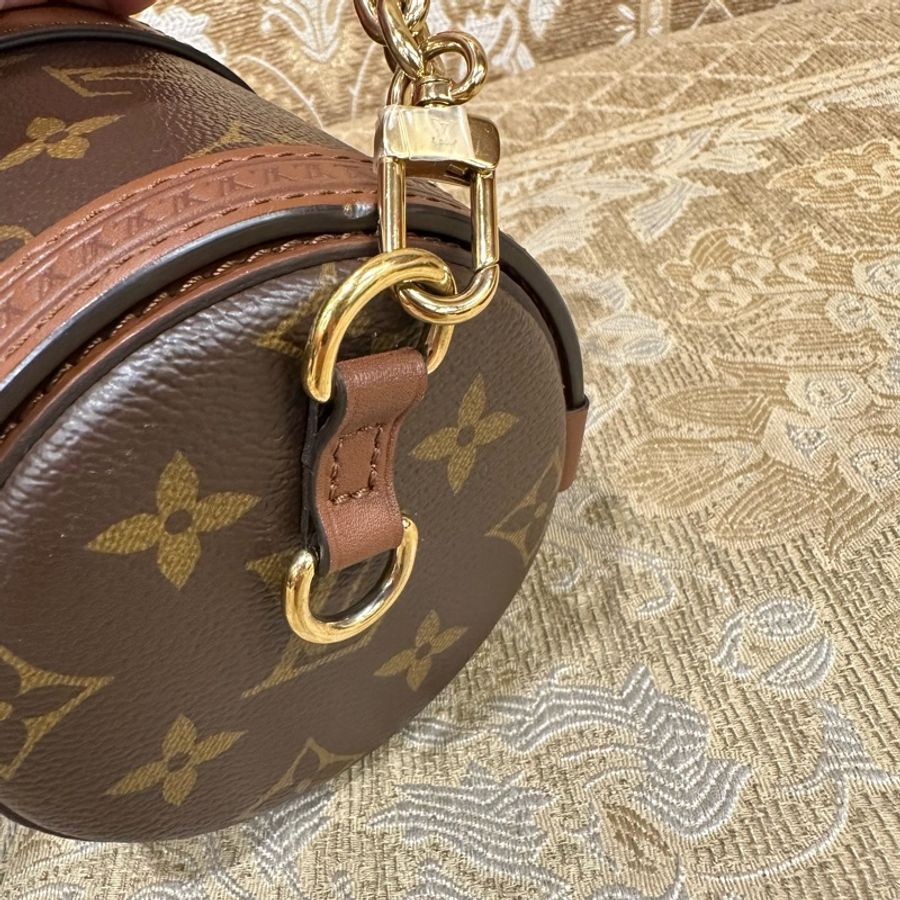 LV 原花金釦Papillon Trunk肩斜背包M57835-12