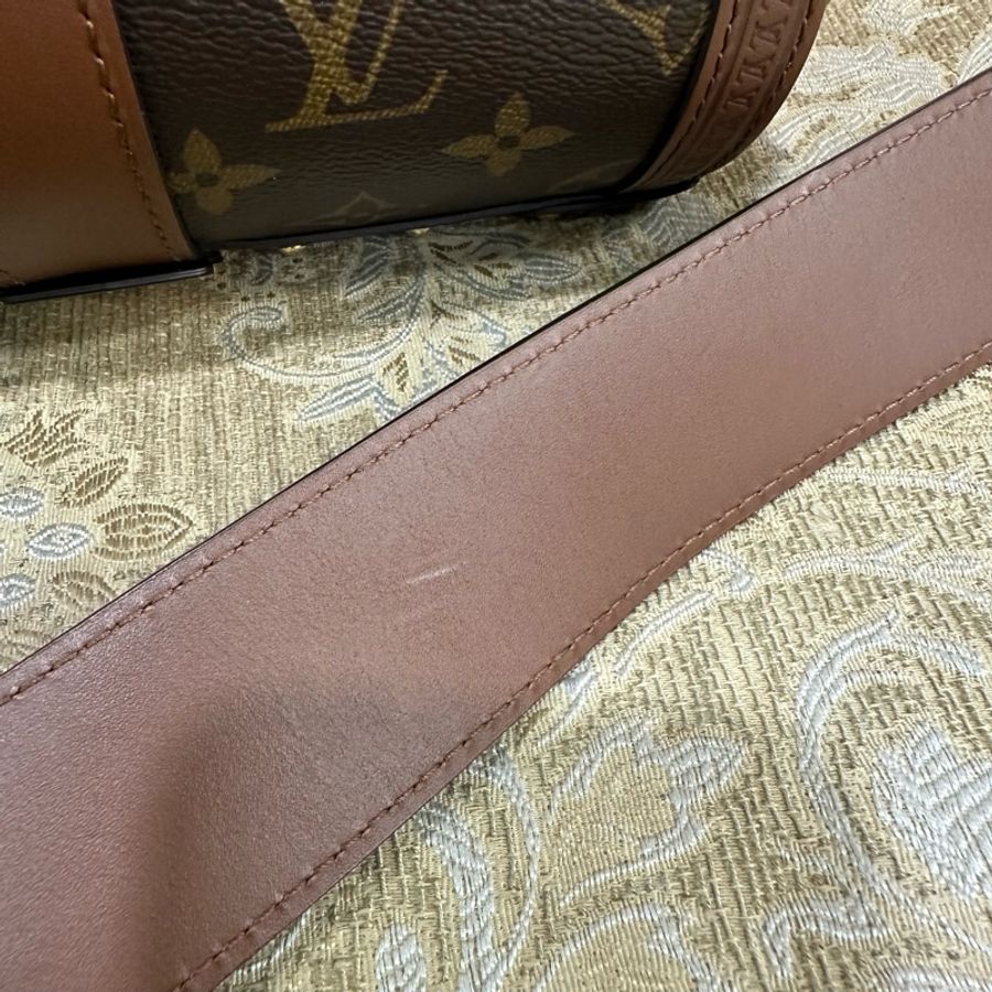 LV 原花金釦Papillon Trunk肩斜背包M57835-14