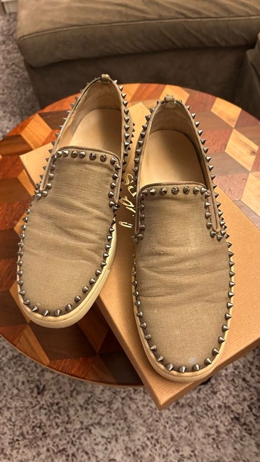 Christian Louboutin 窩釘帆布鞋-0