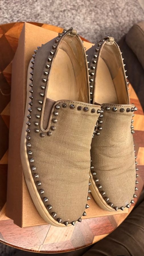 Christian Louboutin 窩釘帆布鞋-2