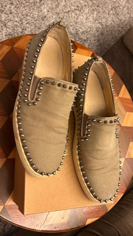 Christian Louboutin 窩釘帆布鞋-3