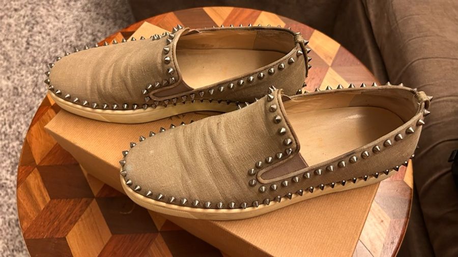 Christian Louboutin 窩釘帆布鞋-4