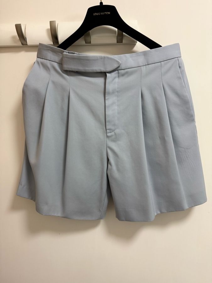 Louis Vuitton pleated wool tailored shorts 42 短褲-2