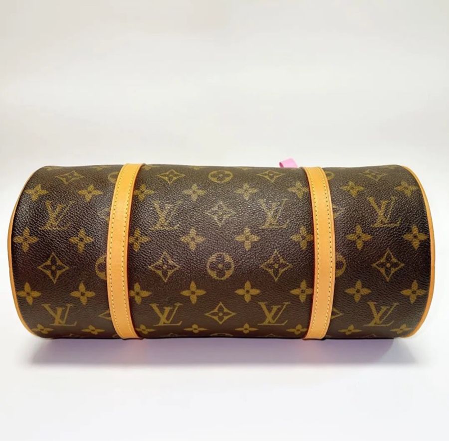 【Vintage 界的常青樹🌲超便宜拿下😍】LV Papillon中古 巴比龍 30 老花 圓筒包-4