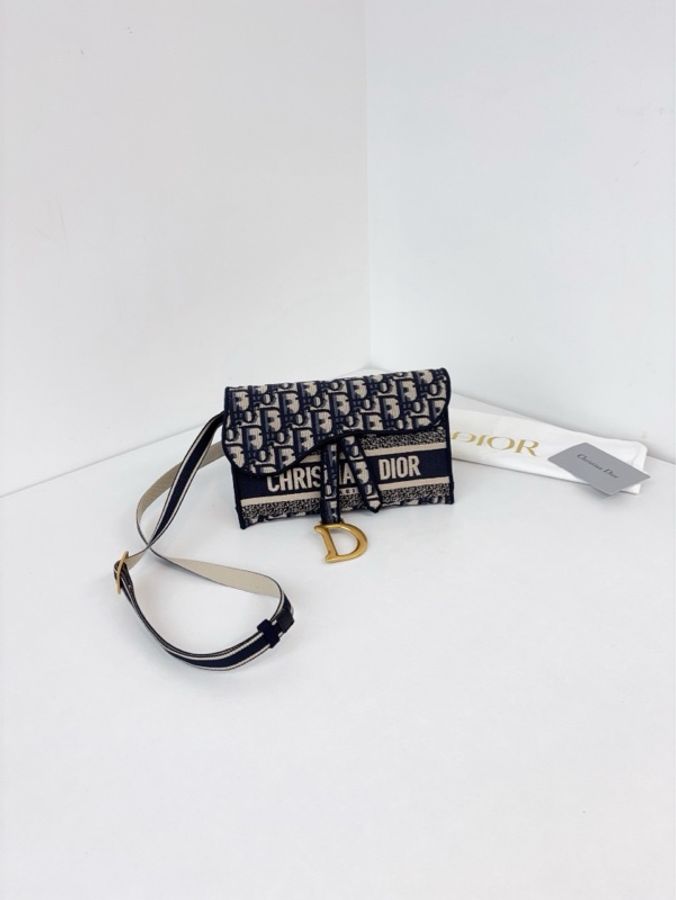 ✨Dior迪奧｜Oblique 老花馬鞍腰包 腰帶/胸包/斜挎 woc｜閒置新2020年-1