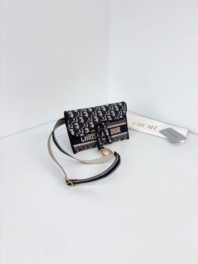 ✨Dior迪奧｜Oblique 老花馬鞍腰包 腰帶/胸包/斜挎 woc｜閒置新2020年-3