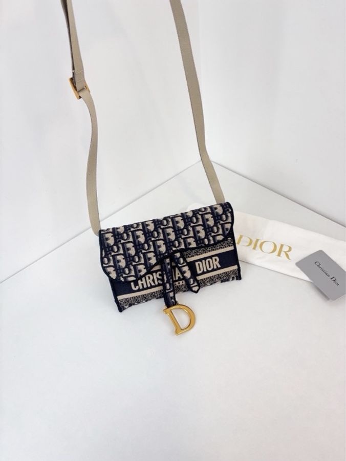 ✨Dior迪奧｜Oblique 老花馬鞍腰包 腰帶/胸包/斜挎 woc｜閒置新2020年-8