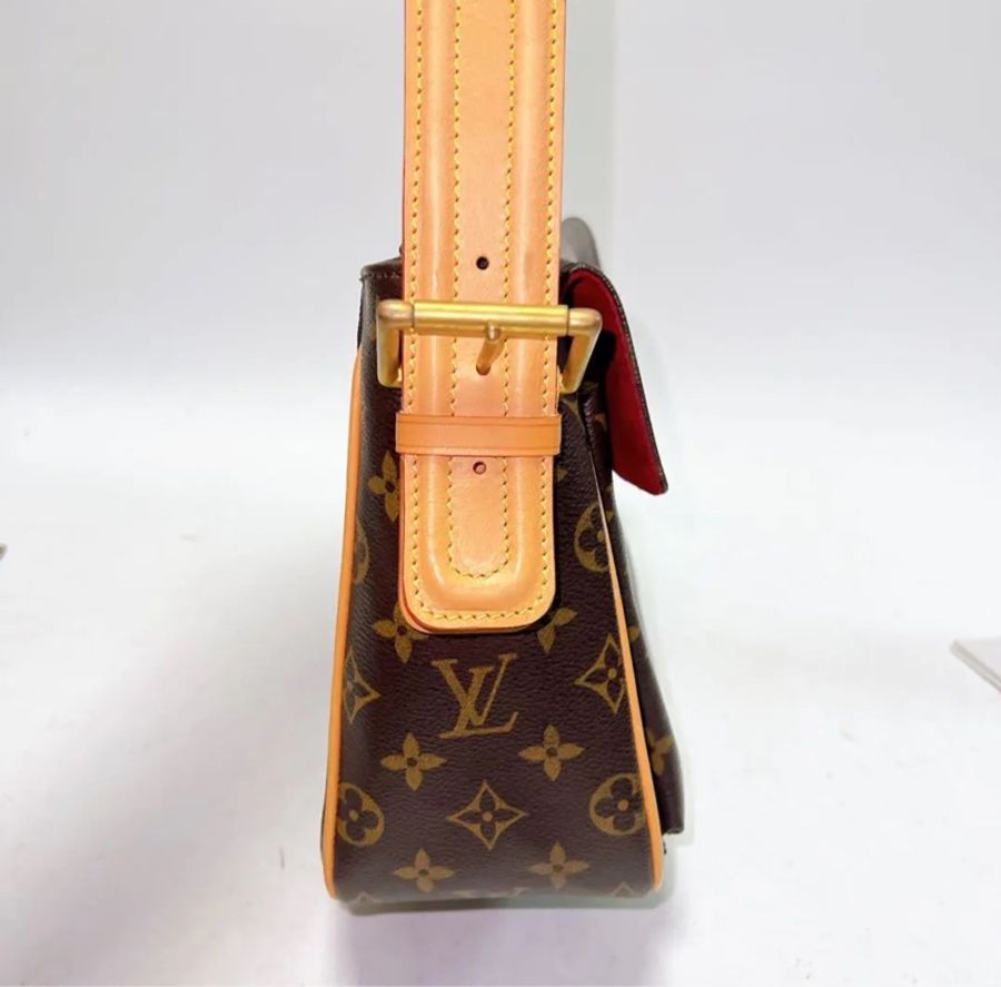 【誰背誰帥😎終於被我找到男女通吃的LV駱駝包😙】LV 中古駱駝包中號Viva Cite GM-5