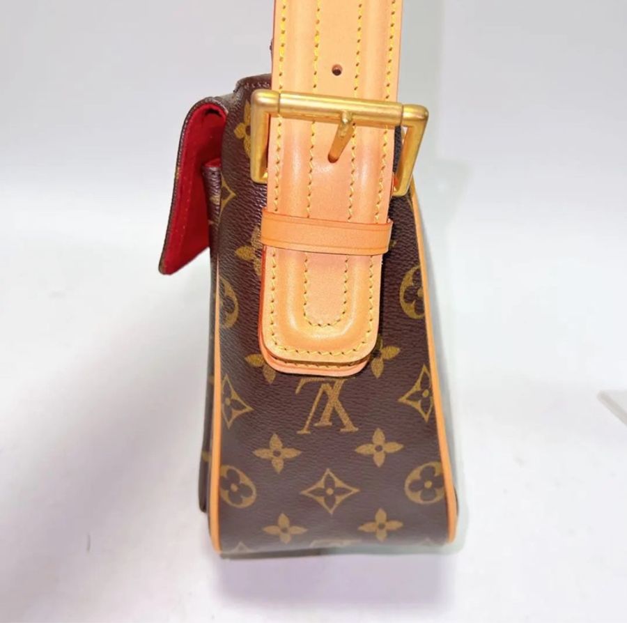 【誰背誰帥😎終於被我找到男女通吃的LV駱駝包😙】LV 中古駱駝包中號Viva Cite GM-6