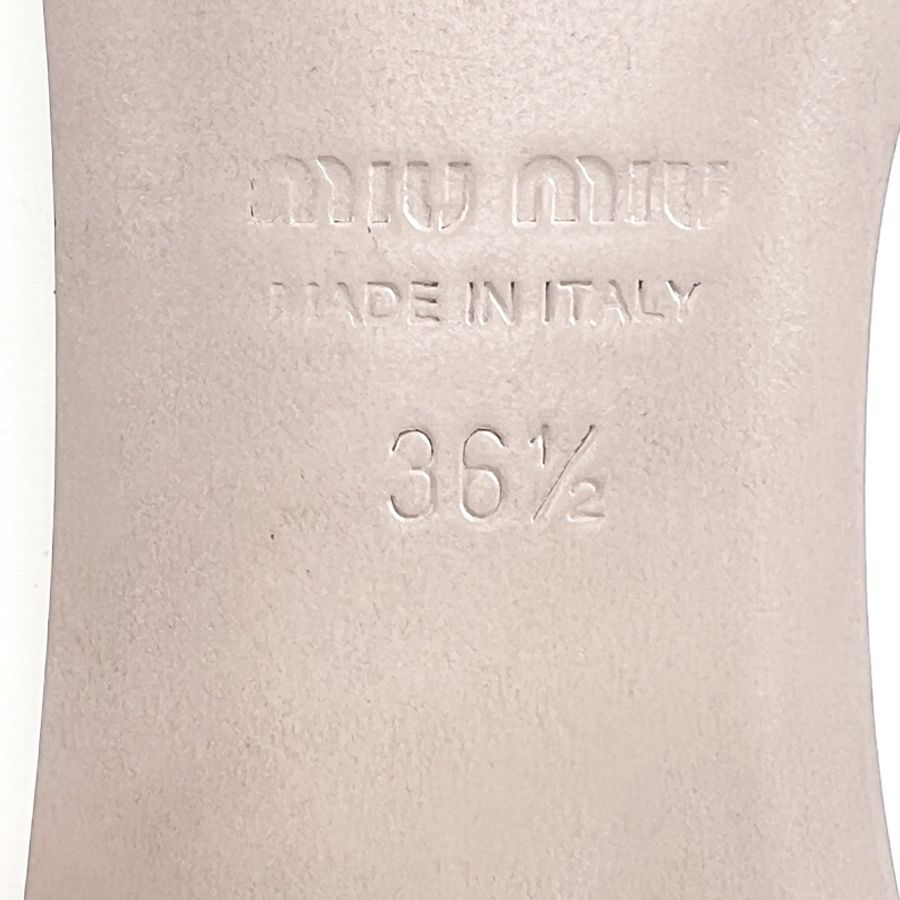 MiuMiu繆繆 白色漆皮瑪麗珍高跟鞋 36.5碼99新-6