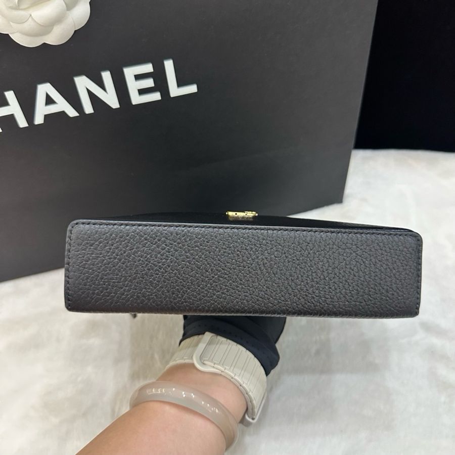 Chanel 香奈兒 26A 黑金 荔枝紋 Lp 飯盒包 小號 手提包單肩包斜挎包 芯片款-6