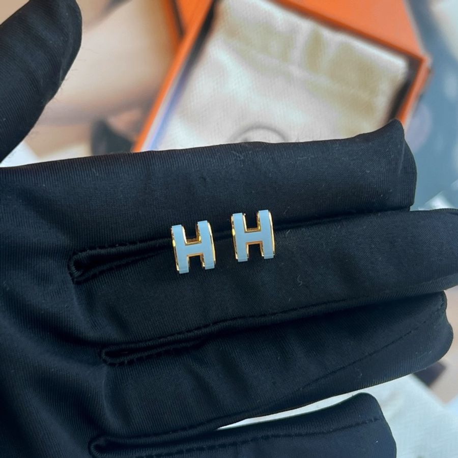 【99新 ✨ 全網最低價!】Hermes/爱马仕 Mini H-Pop耳钉(下單前先詢問庫存❗️❗️)-2