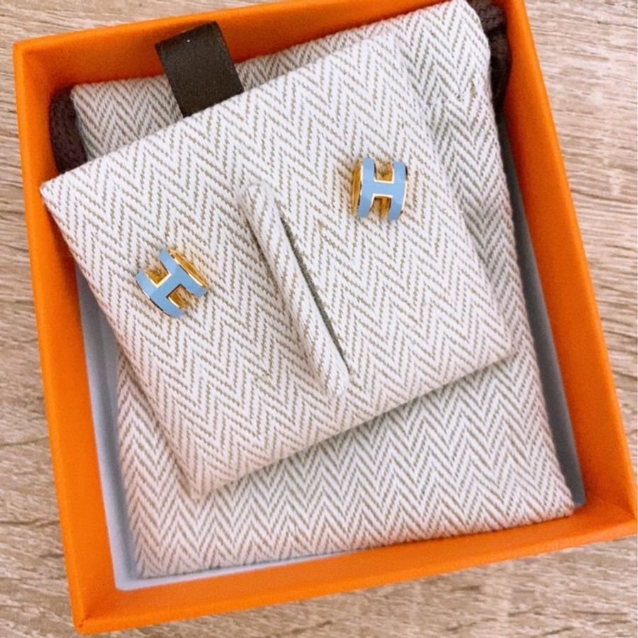 【99新 ✨ 全網最低價!】Hermes/爱马仕 Mini H-Pop耳钉(下單前先詢問庫存❗️❗️)-3