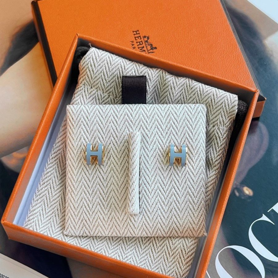 【99新 ✨ 全網最低價!】Hermes/爱马仕 Mini H-Pop耳钉(下單前先詢問庫存❗️❗️)-4