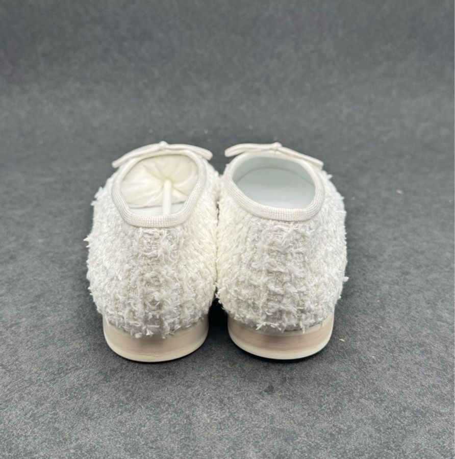 【99新 ✨ 全網最低價!】Chanel/香奈兒 經典黑白花呢芭蕾舞單鞋 36碼(下單前先詢問庫存❗️❗️)-2