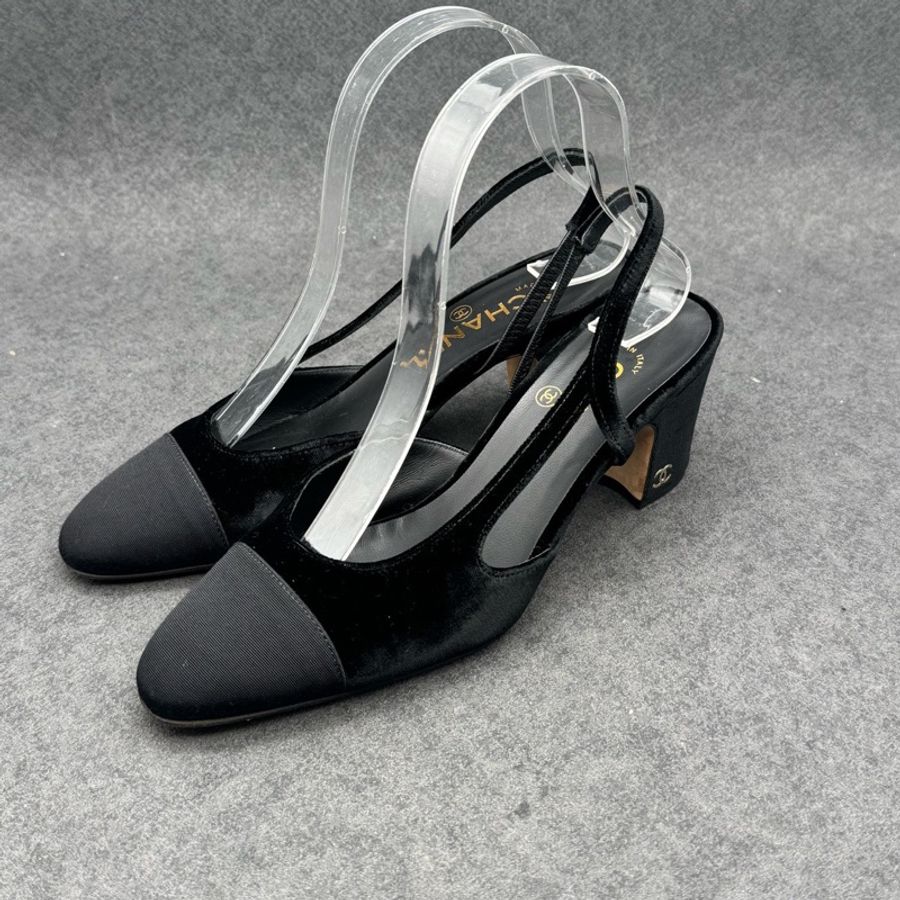 【97新 ✨ 全網最低價!】Chanel/香奈兒 經典黑色高跟鞋 36.5碼數 36-37碼可穿(下單前先詢問庫存❗️❗️)-1