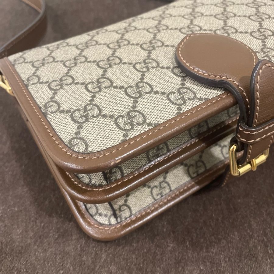 GUCCI Retro經典帆布斜背包 防潑水PVC-9