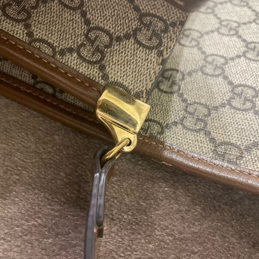 GUCCI Retro經典帆布斜背包 防潑水PVC-15