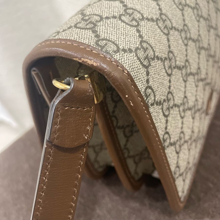 GUCCI Retro經典帆布斜背包 防潑水PVC-19
