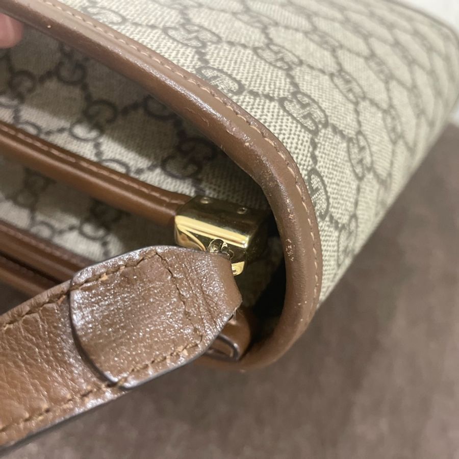 GUCCI Retro經典帆布斜背包 防潑水PVC-21